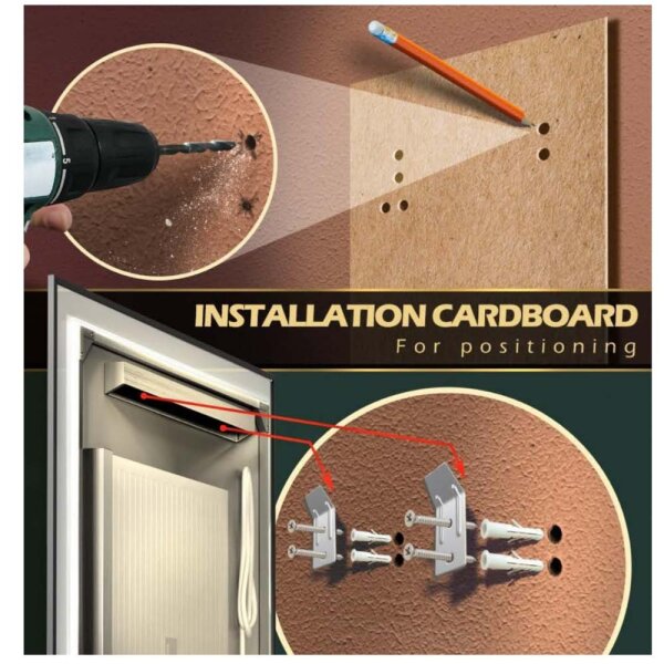 Ganpe LED bathroom mirror, model 60x80 cm, makeup dressing table wall mounted, large modern illuminated mirror, IP44 waterproof, flexible vertical and horizontal.