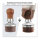 HOLIHOKY Coffee Tamper 54mm Spring Loaded Coffee Tamper with Stainless Steel 304 Thread Base Espresso Tamper for Sage Walnut Handle