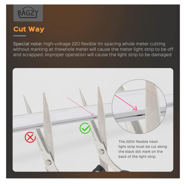 BAGZY Neon LED strip, 50M, waterproof outdoor, 120 LEDs/m, flexible light strip for indoor and outdoor use, ideal for Christmas parties, including power supply and controller, white.