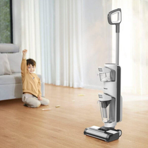 TINECO iFloor Breeze Nass-Trocken-Sauger, Akkusauger, kabellos, 190 W, beutellos, Selbstreinigung, bis zu 20 Min Laufzeit.