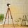 Stehlampe Dreibein Vintage Industrial Holz Design für Wohnzimmer Esszimmer Retro E27 Fassung