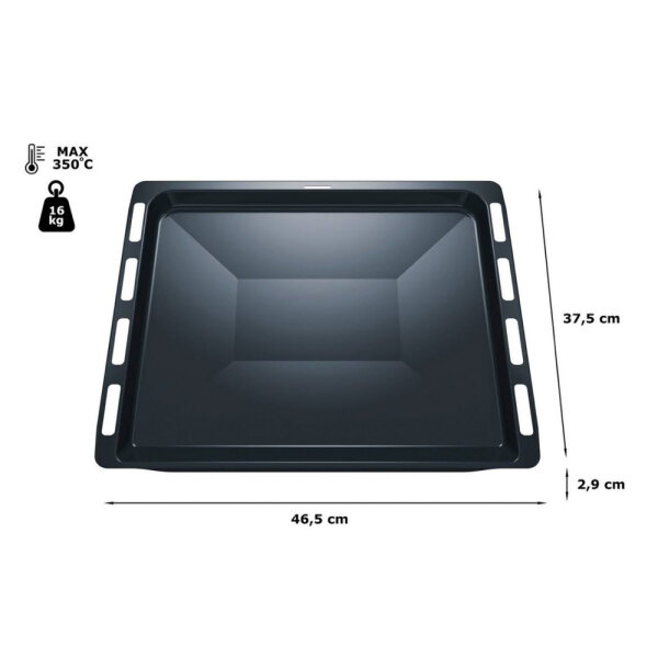 SIEMENS baking tray HZ431002, steel, robust, ideal for even baking, versatile.
