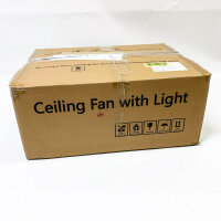 Airwit Deckenventilator 71cm, Beleuchtung, leise, umkehrbarer DC Motor, ideal für Schlafzimmer und Wohnzimmer.