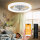 Airwit ceiling fan 48cm, fan with light, quiet, dimmable, modern, reversible DC motor