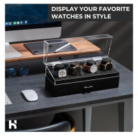 Watch Deck Pro, watch box for men, watch storage, made of wood, stylish, gift idea for men, boyfriend, dad