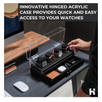 Watch Deck Pro, watch box for men, watch storage, made of wood, stylish, gift idea for men, boyfriend, dad