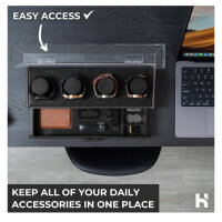 Watch Deck Pro, watch box for men, watch storage, made of wood, stylish, gift idea for men, boyfriend, dad