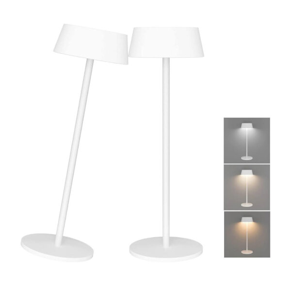 Klighten LED table lamp 2 pieces dimmable wireless IP54 waterproof portable 3000K-6000K for indoor/outdoor