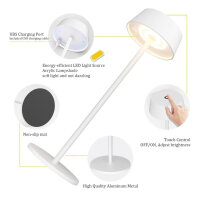 Klighten LED table lamp 2 pieces dimmable wireless IP54 waterproof portable 3000K-6000K for indoor/outdoor
