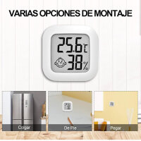 Mini Thermometer Hygrometer, 3 Pack, Digital Room Thermometer, Precise Humidity Measurement, Compact Design