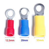 Shengbowi Mixed Quick Disconnect Crimp Klemmen, 22-10 AWG, isoliert, lötlos, Sortiment Kit, vielseitig einsetzbar