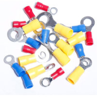 Shengbowi Mixed Quick Disconnect Crimp Klemmen, 22-10 AWG, isoliert, lötlos, Sortiment Kit, vielseitig einsetzbar