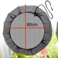 Rain barrel net 90cm, 2 pieces, protective net for rain barrel, mosquito protection, adjustable, protects against leaves and insects
