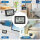 Mini Thermometer Hygrometer, Innen, digitales LCD Messgerät für Raumtemperatur und Luftfeuchtigkeit, schwarz