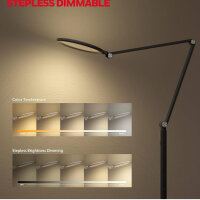 HONEYWELL F01BK Sunturalux LED floor lamp dimmable with remote control, 5 colors & brightness levels, ideal for home & office