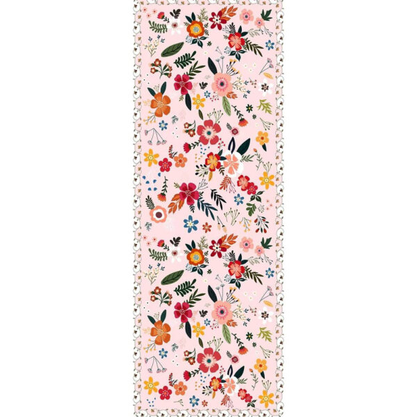 WTHYGB Carpet Runner 120x180cm Modern Flowers Non-Slip Washable for Hallway Kitchen Corridor Bedroom Living Room