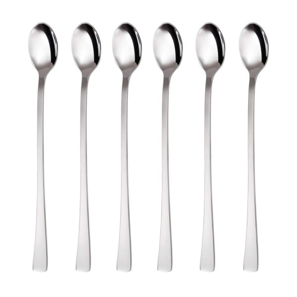 GRÄWE® long drink spoon 22 cm, stainless steel, Würzburg series, ideal for cocktails, durable and elegant.