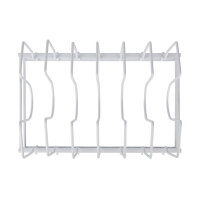 GRÄWE Edelstahl Topfdeckelhalter, Deckelhalter, für Topfdeckel, verstellbare Fächer, weiß