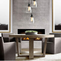 Phansthy 3 Flaming Pendant Light Modern Retro Hanging Lamp Black Loft Style Vintage Design