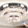 Cainjiazh 11.8" LED crystal ceiling light, dimmable, modern design, remote control, ideal for dining room and hallway.
