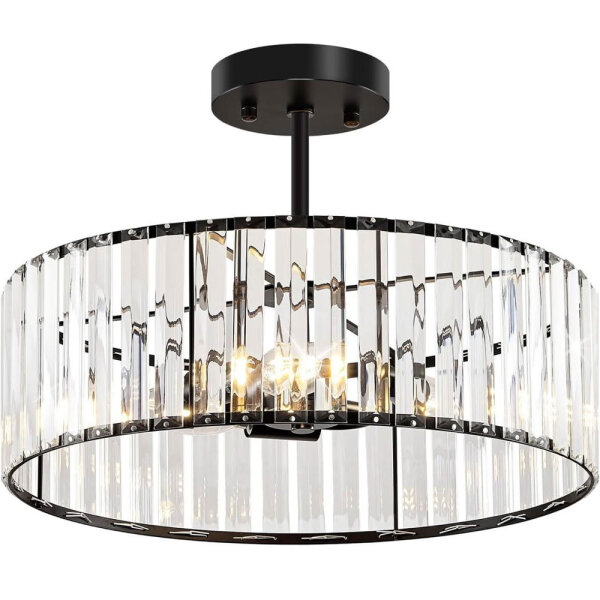 Qamra, 40CM, Ceiling Light, Modern Round Hanging Lamp for Living Room, Hallway, Bedroom, Kitchen