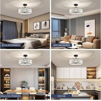 Qamra, 40CM, Ceiling Light, Modern Round Hanging Lamp for Living Room, Hallway, Bedroom, Kitchen