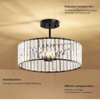 Qamra, 40CM, Ceiling Light, Modern Round Hanging Lamp for Living Room, Hallway, Bedroom, Kitchen