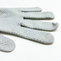 Plusawa Kinderschnittfeste Handschuhe, D-Klasse, Schnittschutz, hohe Flexibilität, atmungsaktiv, ideal für Basteln, Gartenarbeit, 2er-Pack, Grau, M (7-9 Jahre)