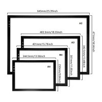 HSK A1 LED chart 62*88 cm, drawing, blocking modes, unlocking, versatile, clear display