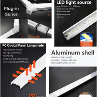 Kizirl Hexagonal LED Light, 534W, 60,000lm, 6500K, Daylight White, Ideal for Car Detailing and Washroom.