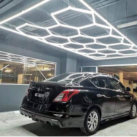 Kizirl Hexagonal LED Light, 534W, 60,000lm, 6500K, Daylight White, Ideal for Car Detailing and Washroom.