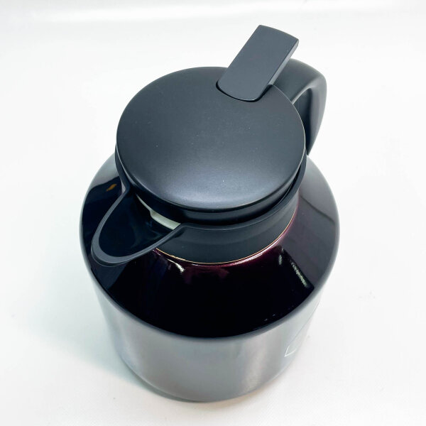 BSLONEMON Thermal Carafe 1.7 l, double-walled, isothermal, 316 stainless steel, push button, dark red, 24h hot, 12h cold
