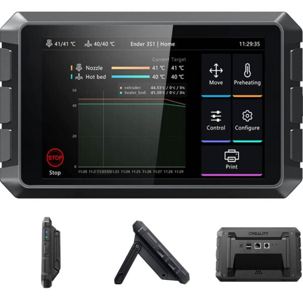 Creality Sonic Pad, 7 inch Smart Pad, 3D Printer, Improves Print Speed ​​and Quality, Compatible with Ender 3 V2/S1/S1 Pro.