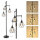 Rayofly Dimmable Diamond Floor Lamp, 162cm, Industrial Black, 3 Cage Lampshades, Dimmer, Metal Vintage for Living Room, Bedroom, Dining Room.