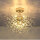Rayofly Modern Crystal Ceiling Light, 8-Light, Dimmable, Gold, for Living Room, Bedroom, Dining Room, Kitchen, Hallway