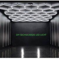 DIY Sechseck-Garage-LED-Licht, 12er-Pack, Deckenleuchte für Garage, Werkstatt, Fitnessstudio, 25packs(5-Hex)