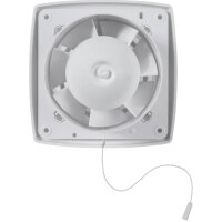 Wind Systems Bathroom Electric Window 150 mm White Wall Mounted Ceiling Silencer Energy Efficient for Home Kitchen Garage