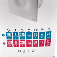 Wind Systems Electric Bathroom Window 125 mm Wall & Ceiling Mounted Silent Energy Efficient Fans for Home, Kitchen, Garage