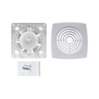 Wind Systems Bathroom Electric Window 100 mm White with Sensor Timer Ceiling Assembly Silencer Energy Efficient for Home Kitchen Garage