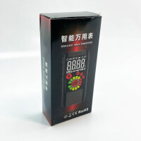 BSIDE Digitales Multimeter, wiederaufladbar, 3 Ergebnisse, 9999 Zählungen, Farb-LCD, V-Alert, Spannungsprüfer, Schwarz