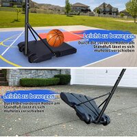 GYMFLEX basketball hoop, height adjustable 164-213cm,...