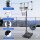 GYMFLEX basketball hoop, height adjustable 164-213cm, outdoor, stable backboard, large base, ideal for children and teenagers