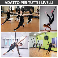 Ches Bungee Fitness Equipment, 60KG Anti-Gravity Dance Rope, Ideal for Dance and Fitness at Home, Elastic Resistance Band.