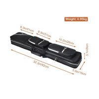 JTVTW Billardqueues Tasche 4 Kolben 8 Schäfte Schwarz Weich gepolstert, robust, ideal für Transport