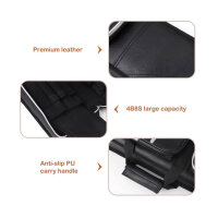 JTVTW Billardqueues Tasche 4 Kolben 8 Schäfte Schwarz Weich gepolstert, robust, ideal für Transport