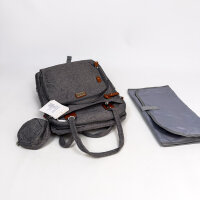 BabbleRoo Wickelrucksack, Multifunktional, Große Kapazität, inkl. Wickelauflage & Schnullerhalter