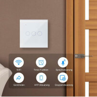 Smart Ketotek WI-FI 3-Gang-Schalter,...