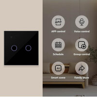 Ketotek Black Wi-Fi Smart Light Switch, kabelloser...