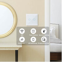 Ketotek Smart Wi-Fi Switch 2 Gang, kompatibel mit Alexa,...