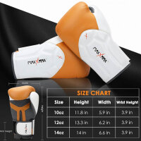 MaxxMMA 14 oz Boxhandschuhe für Thai Boxen, MMA, Kickboxen, Sparring, Training, optimaler Schutz und Komfort